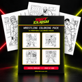 Wrestling Coloring Pages for Kids | MAT CLASH
