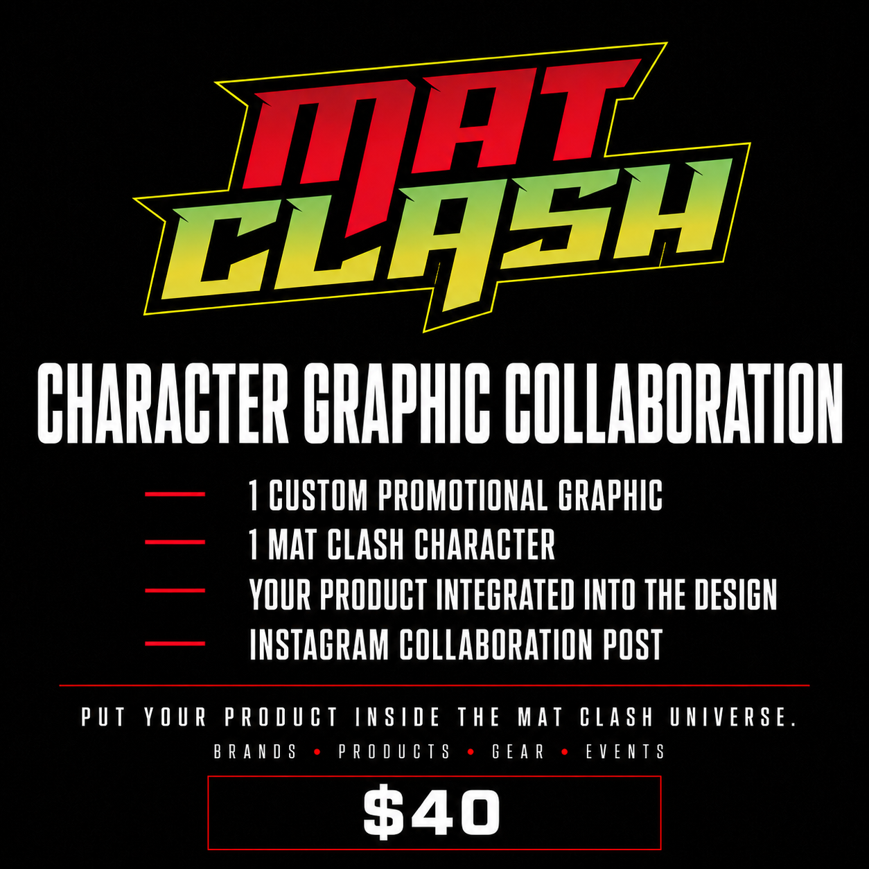 MAT CLASH Character Graphic Collaboration