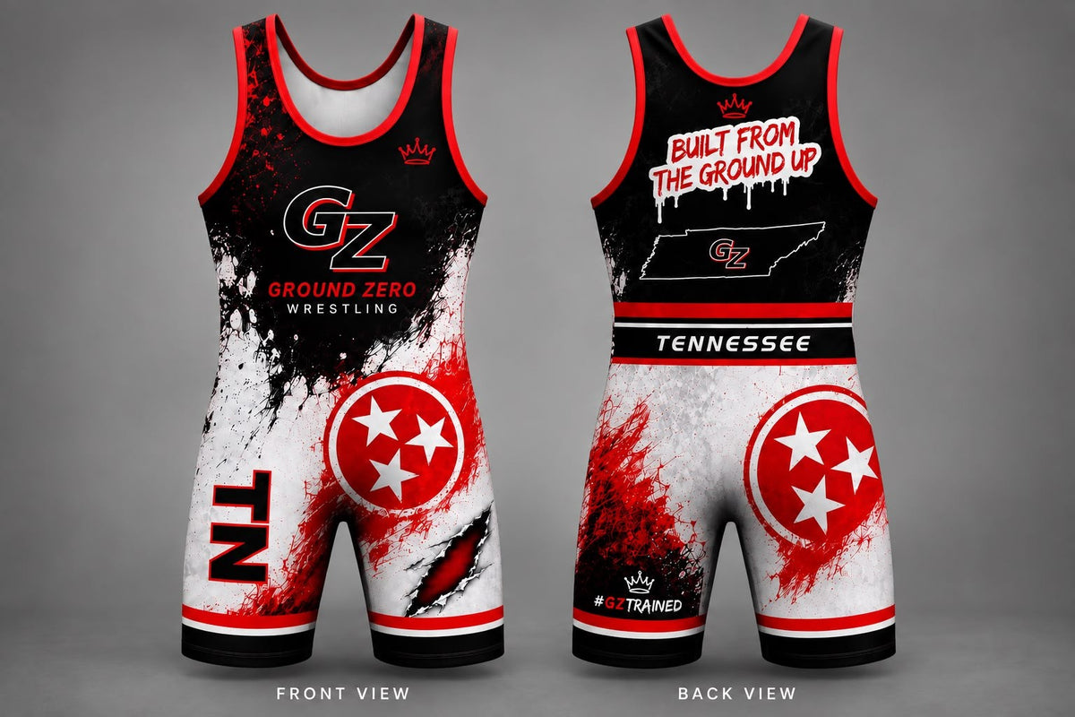 Ground Zero Wrestling singlet front and back