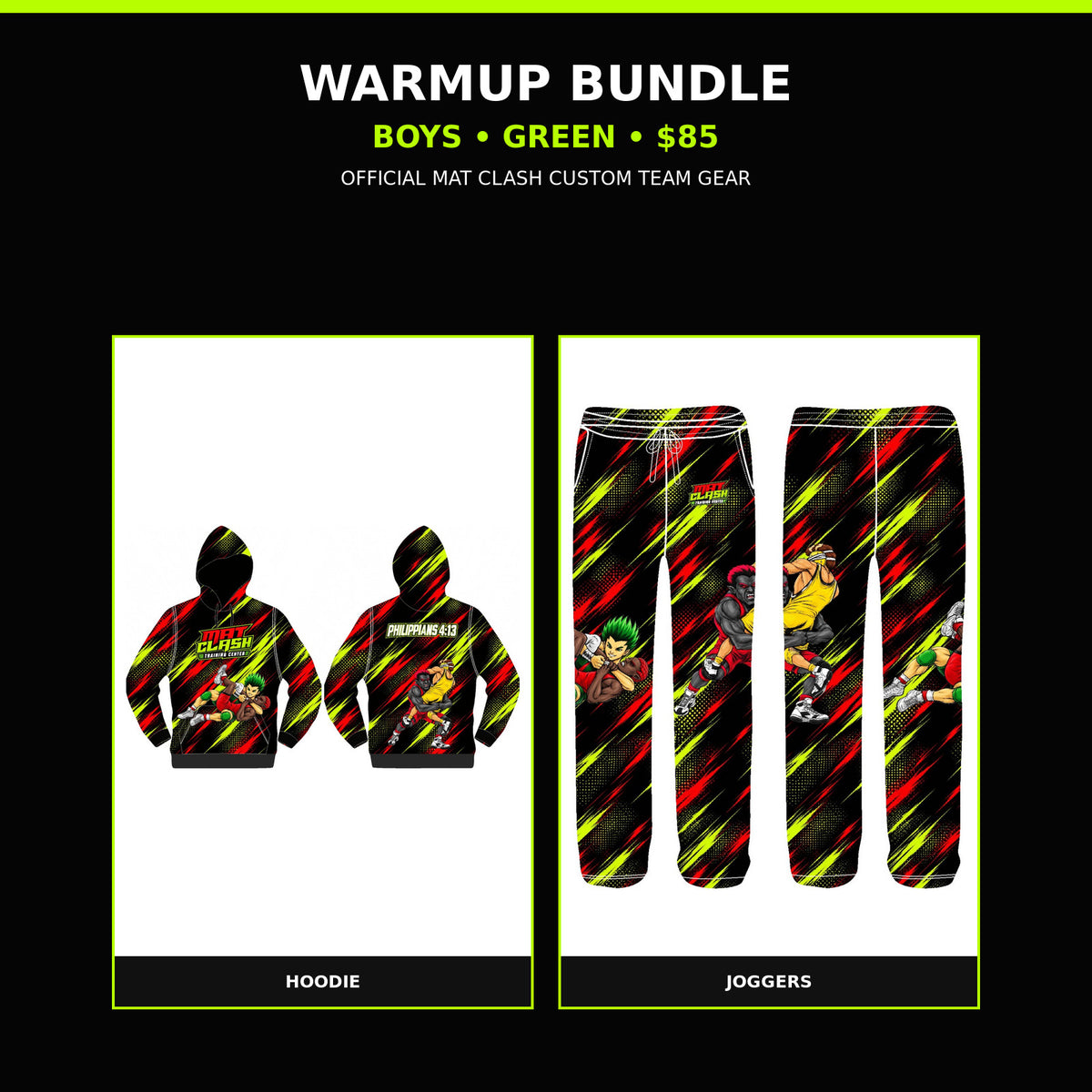 MAT CLASH Boys Warmup Bundle