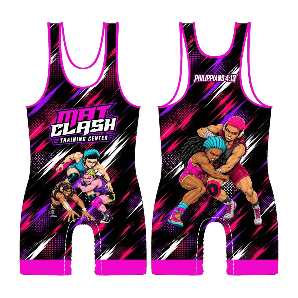 MAT CLASH Girls Wrestling Singlet