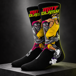 Mat Clash Men's Crew Socks — Black | Pre-Order