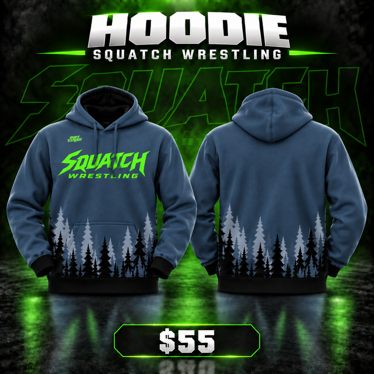 Squatch Wrestling Hoodie