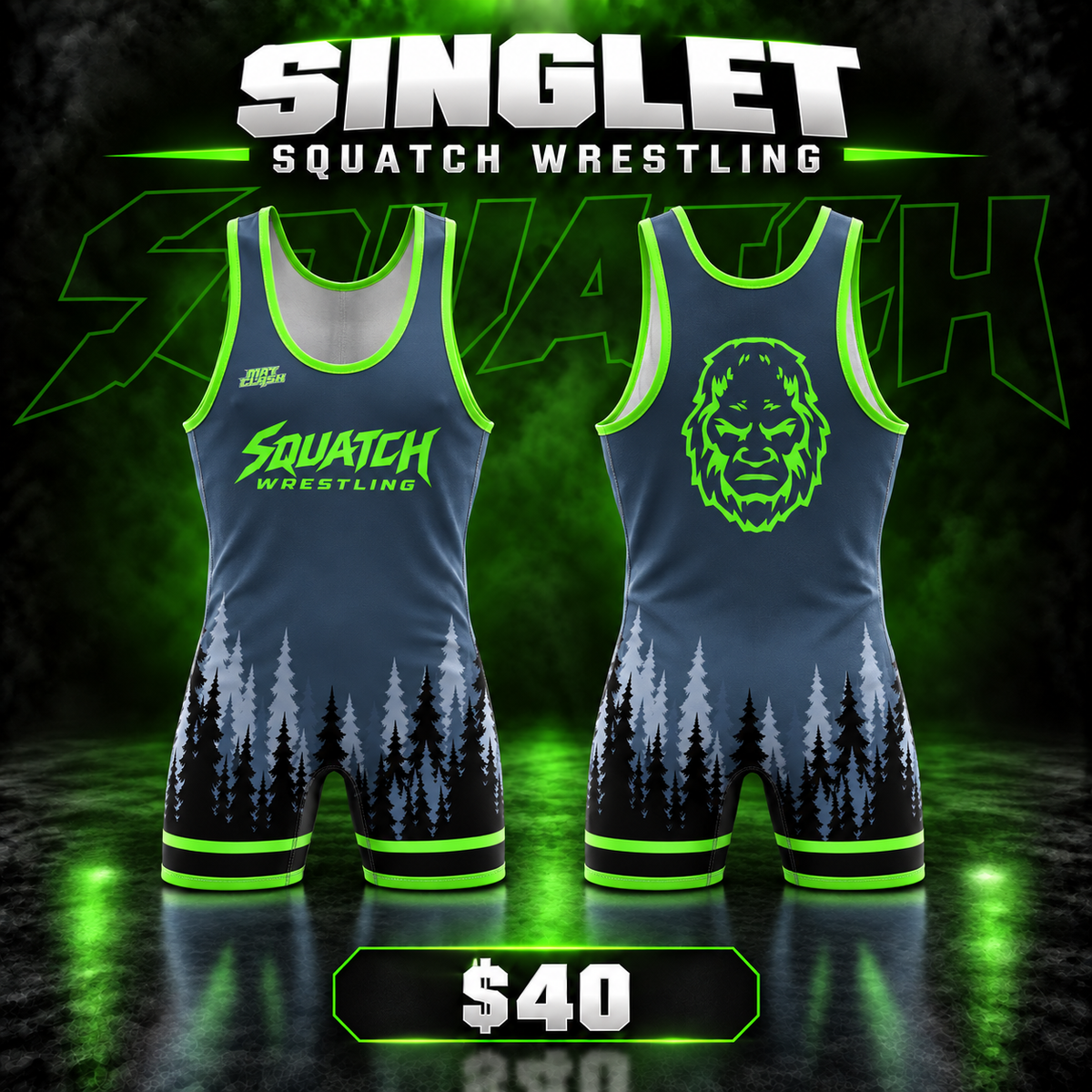 Squatch Wrestling Singlet