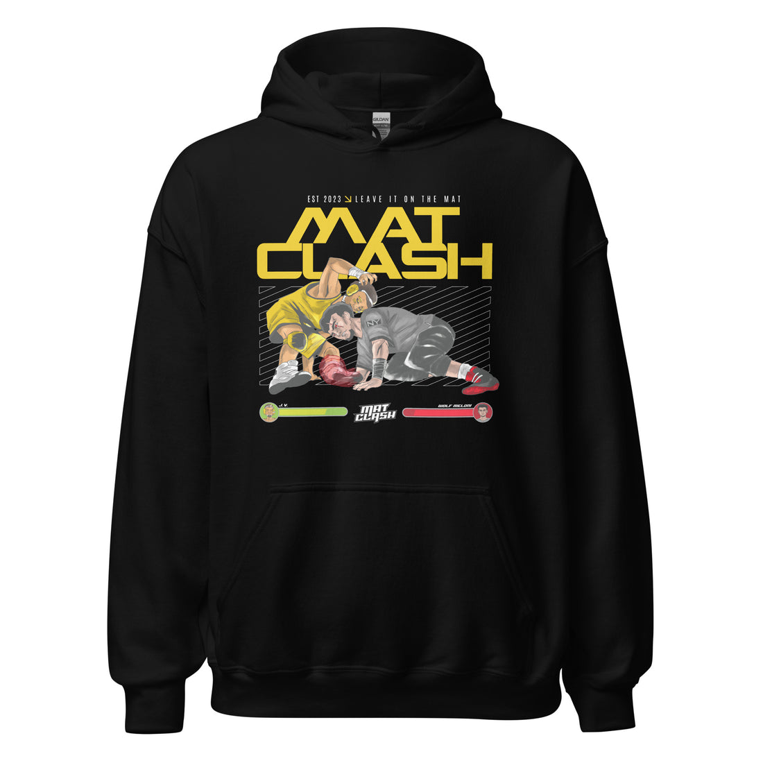 MAT CLASH JV versus Wolf Meloni wrestling hoodie