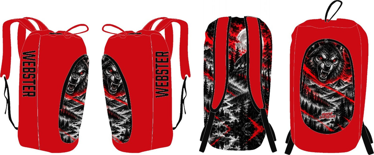 Webster County Wolves Wrestling Gear Bag — Red